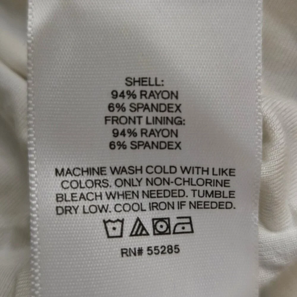 NWT • Express • fitted striped boat neck short sleeve top - Picture 9 of 9